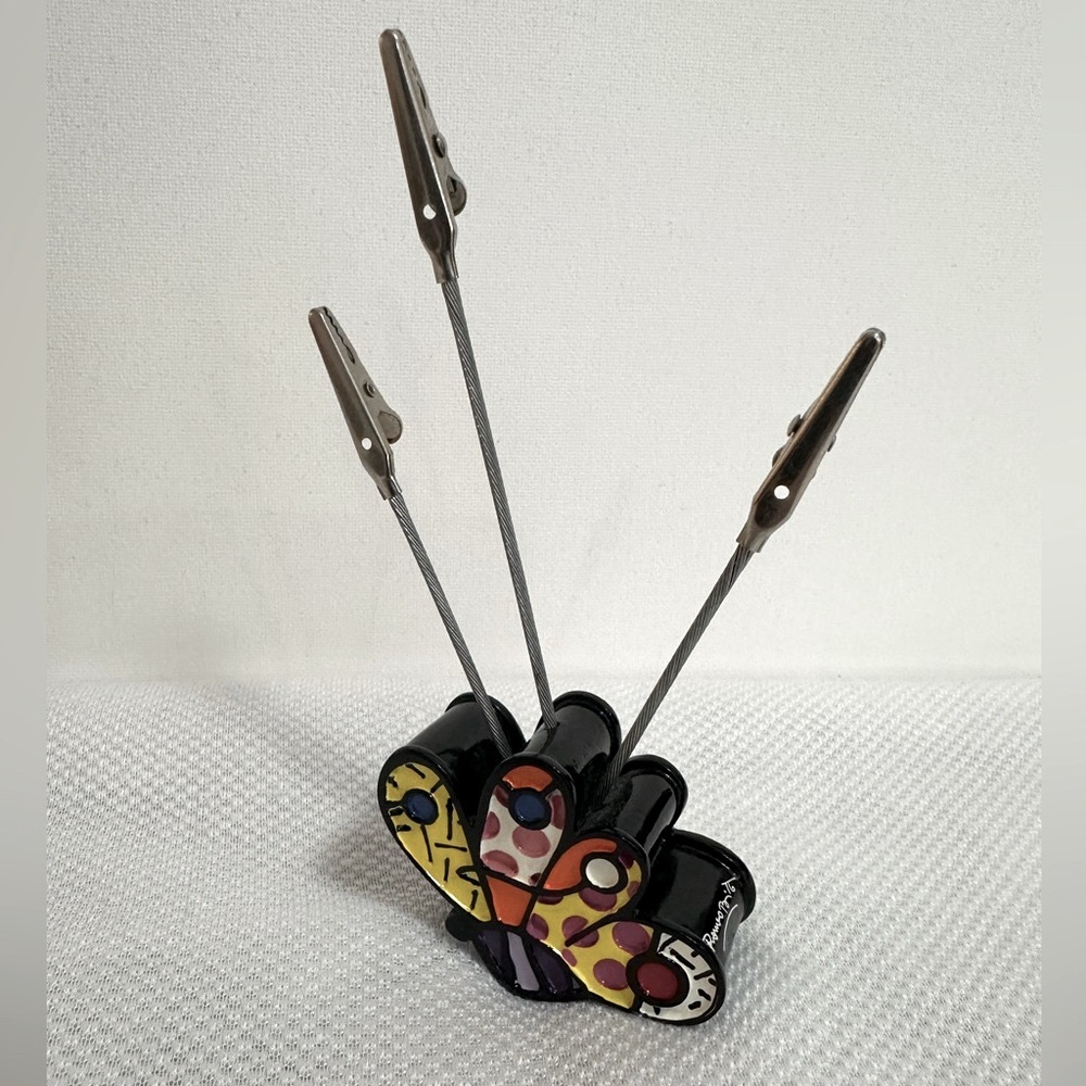 VTG🦋Romero Brito Butterfly Card Holder🌠 - Picture 5 of 7